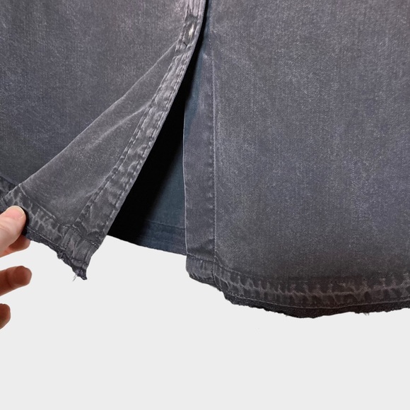 Zara Basic Denim Z1975 Embroidered Dress Sequin XS ButtonDown Collared Oversized - Picture 9 of 16